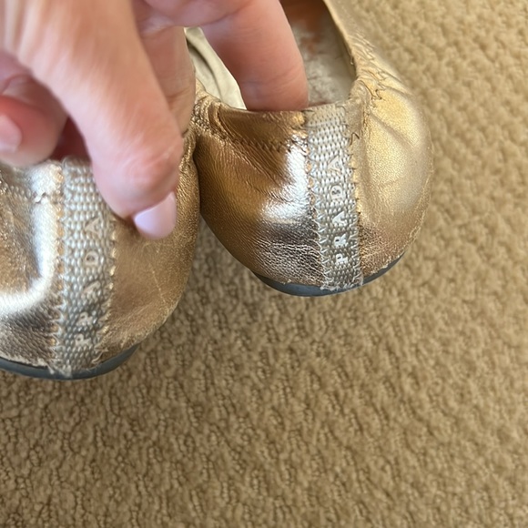 Prada gold flats - Picture 4 of 8